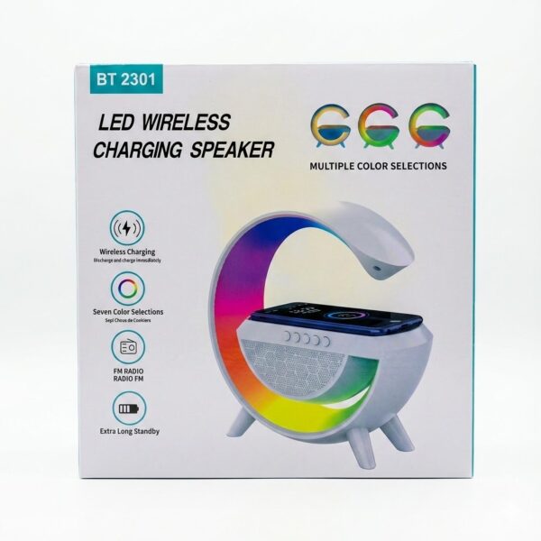 Bocina y cargador inalámbrico integrado