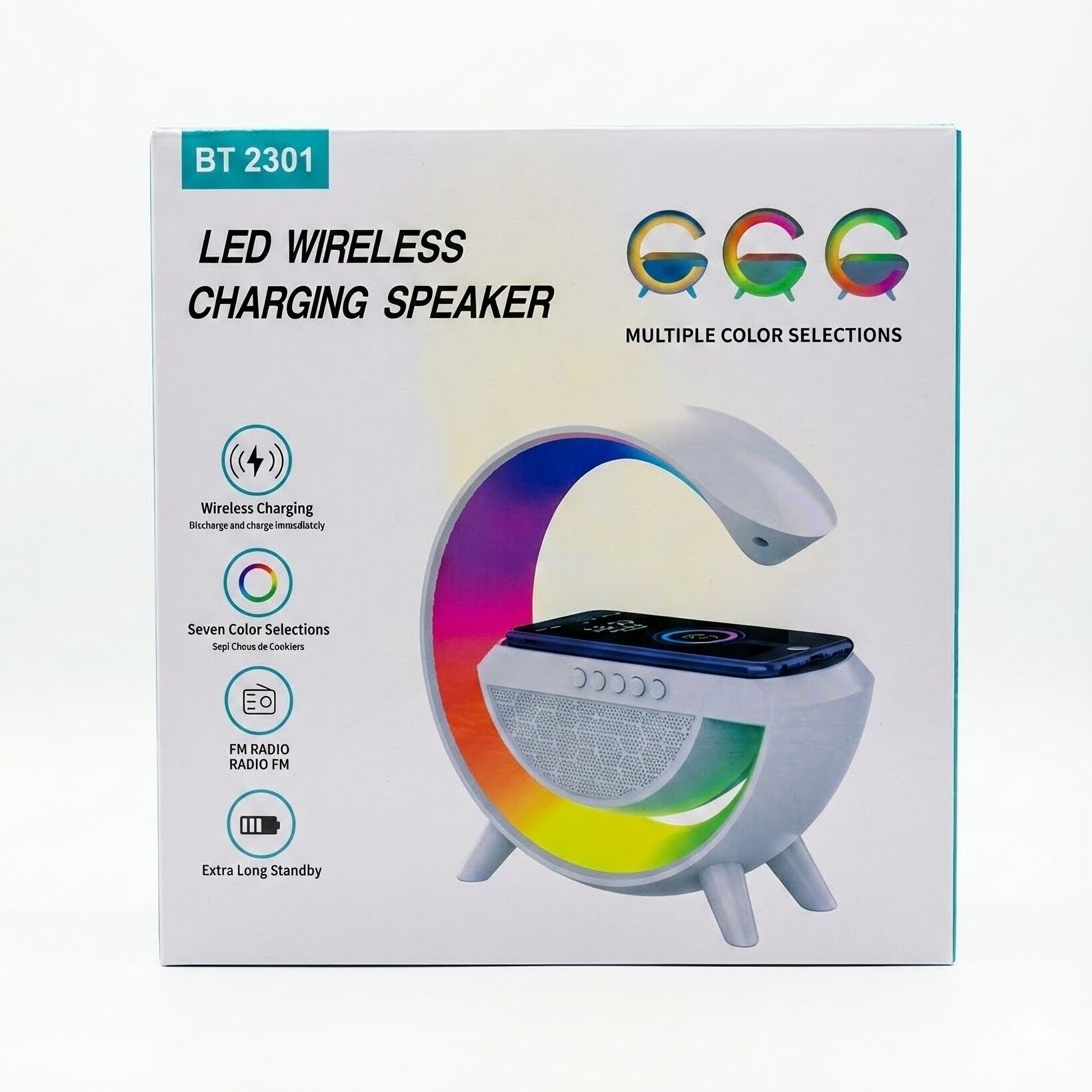 Bocina y cargador inalámbrico integrado