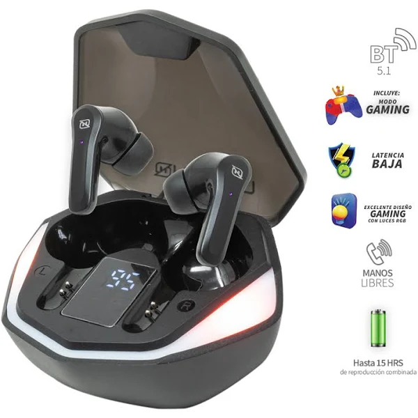 Audífonos inalámbricos estereofónicos gaming NECNON