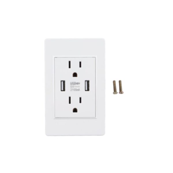 Contacto Toma de Pared/Cargador 2 puertos Usb 5v 2100ma