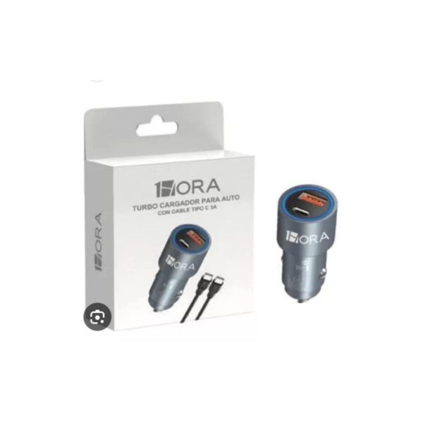 Turbo cargador para auto /cable tipo C/3A
