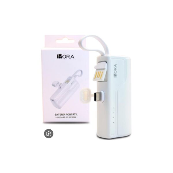 Power bank/4500mAh/10.5Max/tipo C /Blanco