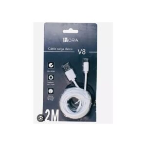 Cable V8/2M/1HORA/Blanco