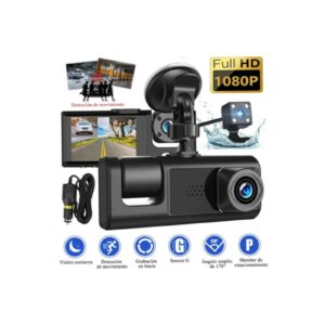 Dash cam / 3 Camaras/ 2mpx