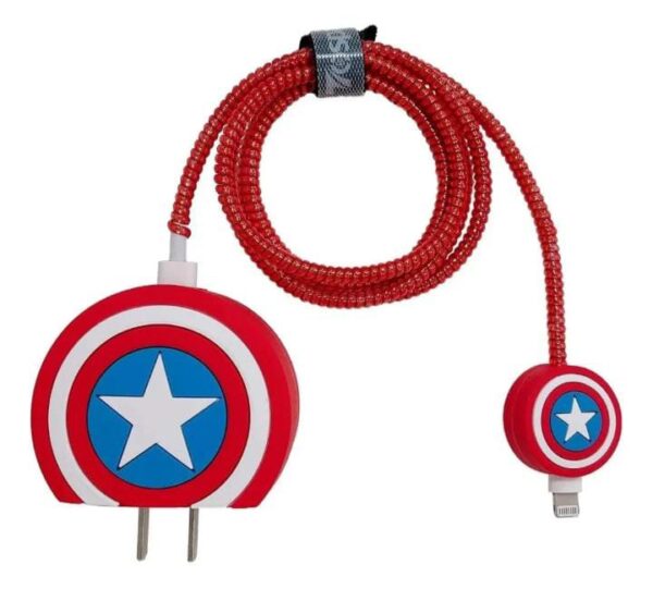 Protector paracable y cubo /Capitan america