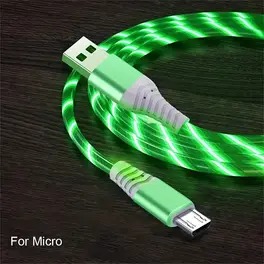 Cable con luz VERDE Tipo C